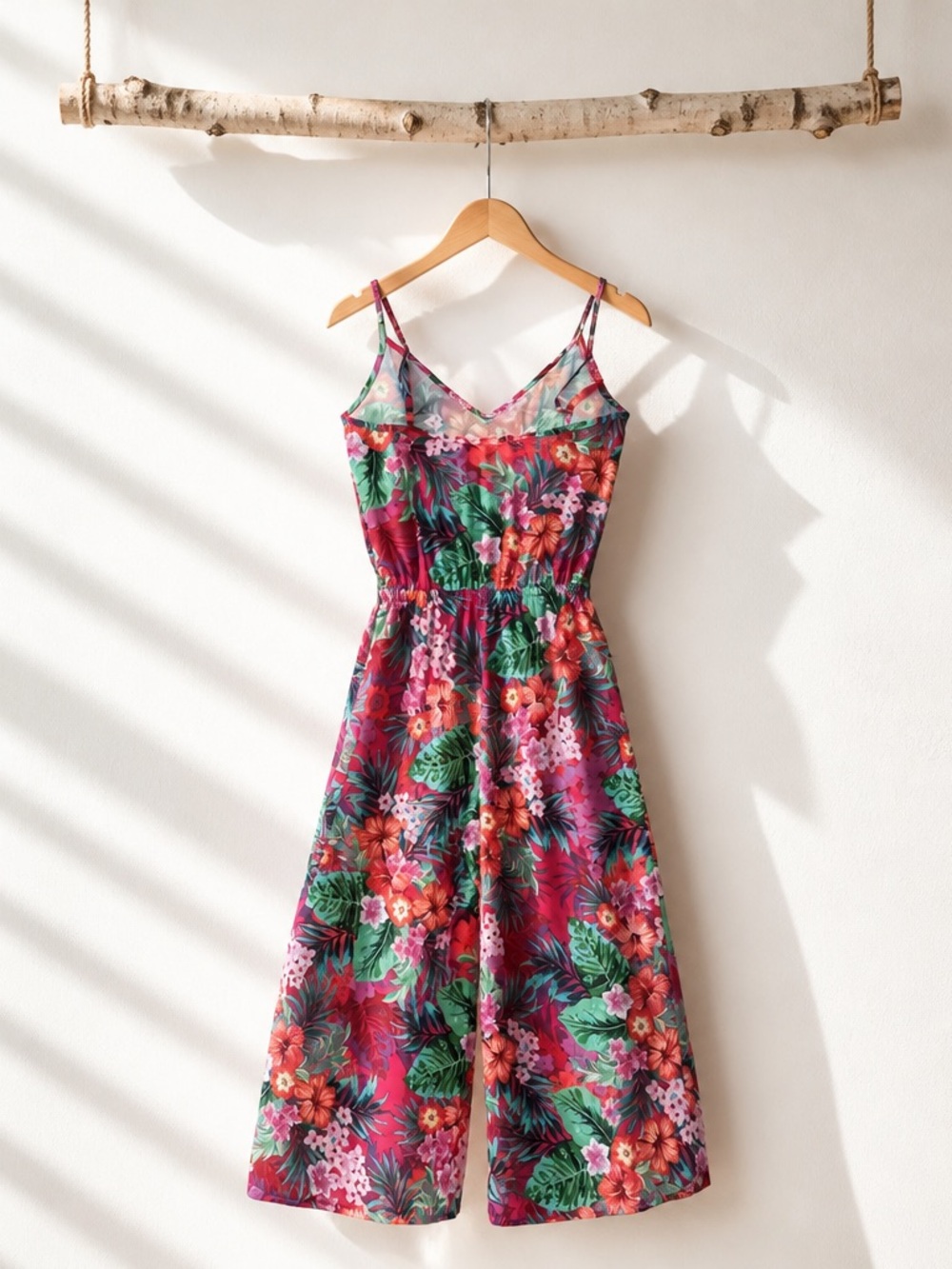 Show me your mumu Pink Tropical Print Floral Jumpsuit - Picture 4 of 4